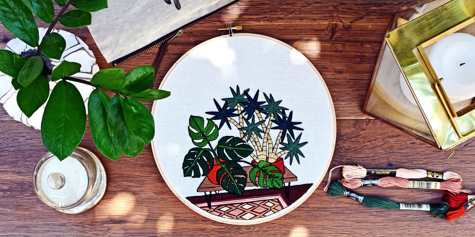 Personal Plant-Care tips: Mega Monstera — Sarah K. Benning Contemporary  Embroidery