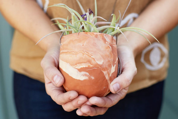 Marbled Clay Planters | Emily Reinhardt