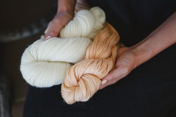 Natural & Naturally Dyed Yarn with Madder Root