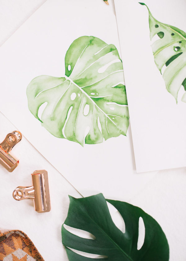 Wet-On-Wet Watercolored Botanical Leaves | Jenna Rainey | The Crafters Box