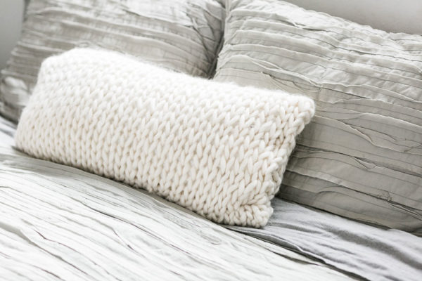 Chunky Lumbar Knit Pillow | Alison Abbey