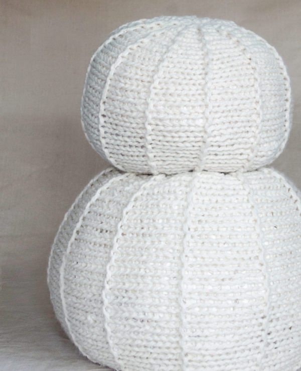 Knitted Floor Pouf | Alison Abbey | The Crafter's Box