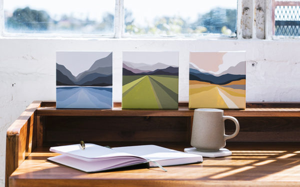 Color Blocked Acrylic Landscapes | Colleen Elizabeth | The Crafter's Box