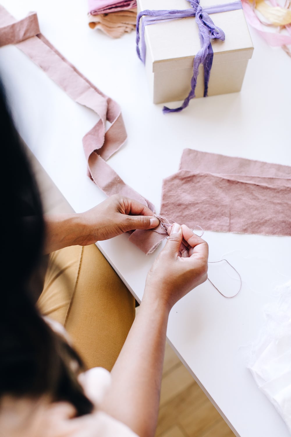 A Naturally Dyed Ribbons Workshop with Chrysteen Borja | The Crafter's Box