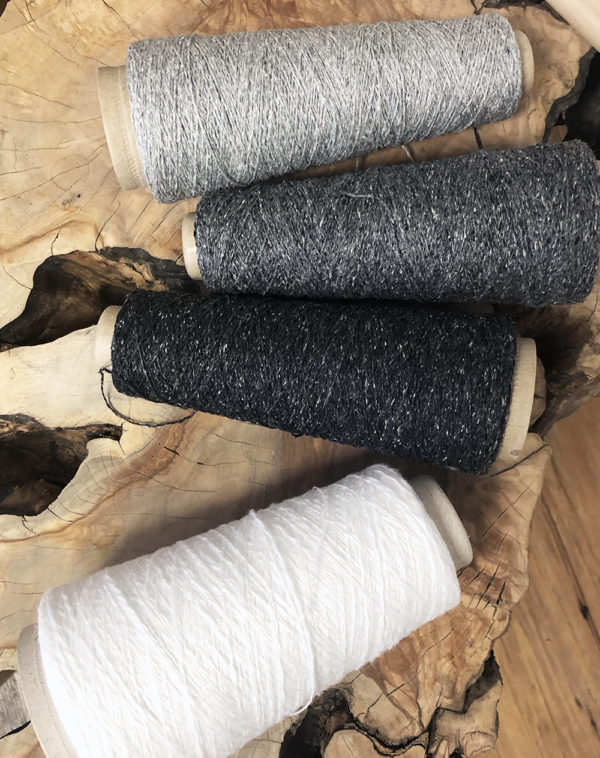 Three Shades of Grey Silk & Linen Fibers Materials Kit | Rigid Heddle Weaving with Rachel Snack | GIST Yarn Collaboration