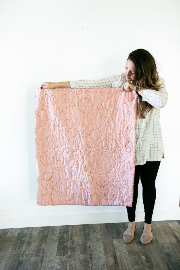 Explore hand quilting with artist Elise Cripe in a new Rose & Steel colorway
