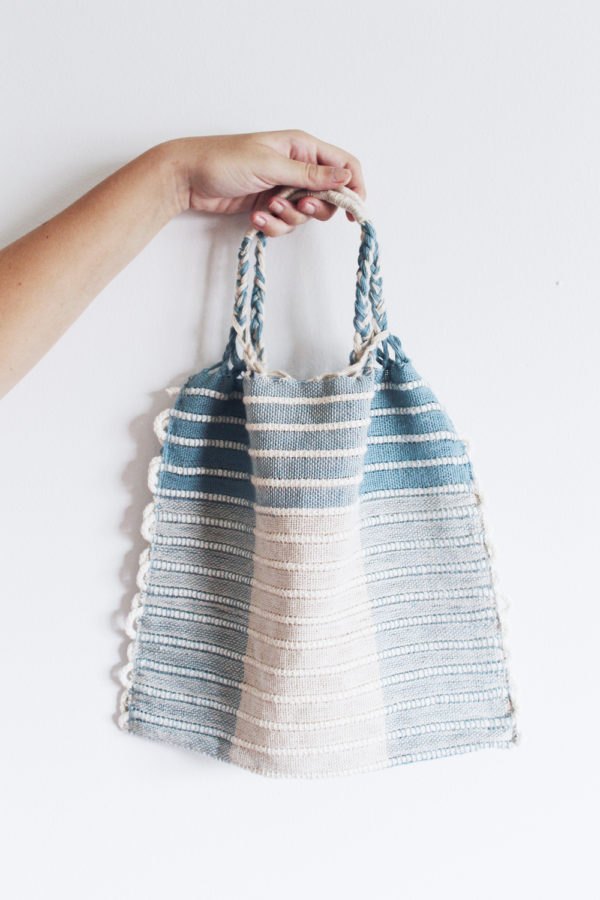 The Mere Tote Bag designed by Rachel Snack | Premium Rigid Heddle Weaving Materials Kit | The Crafter's Box