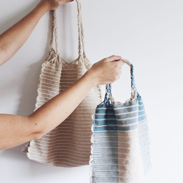 The Mere Tote Bag designed by Rachel Snack | Premium Rigid Heddle Weaving Materials Kit The Crafter's Box