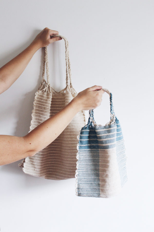 The Mere Tote Bag designed by Rachel Snack | Premium Rigid Heddle Weaving Materials Kit The Crafter's Box