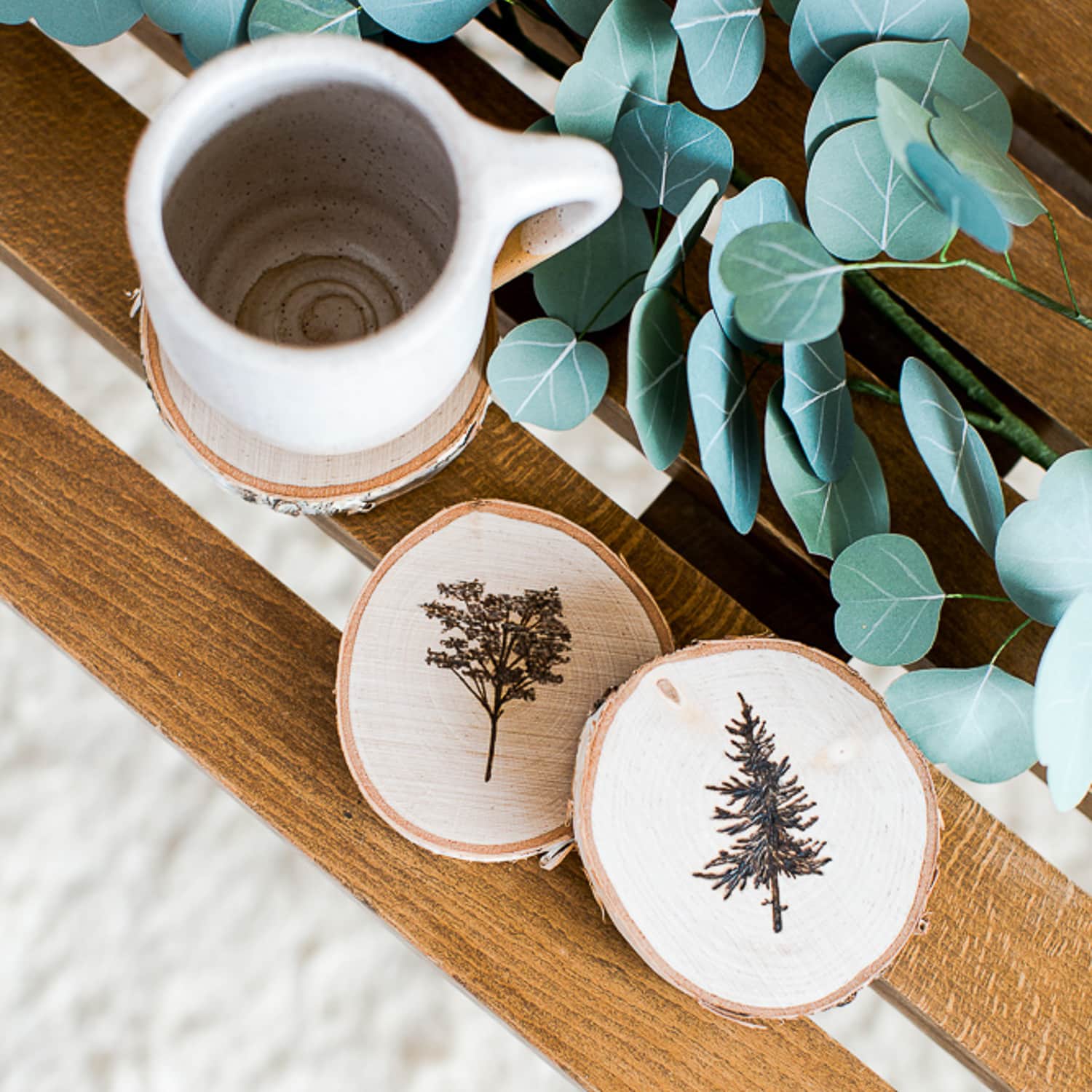 A Set of Birch Coasters | The Crafter's Box
