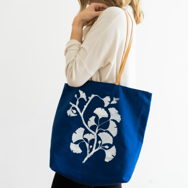 A Blue Silkscreen Tote Materials Kit | The Crafter's Box