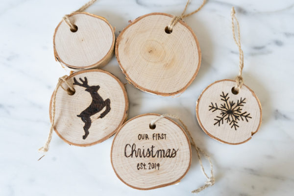 A Wood Burned Ornaments Materials Kit | The Crafter's Box