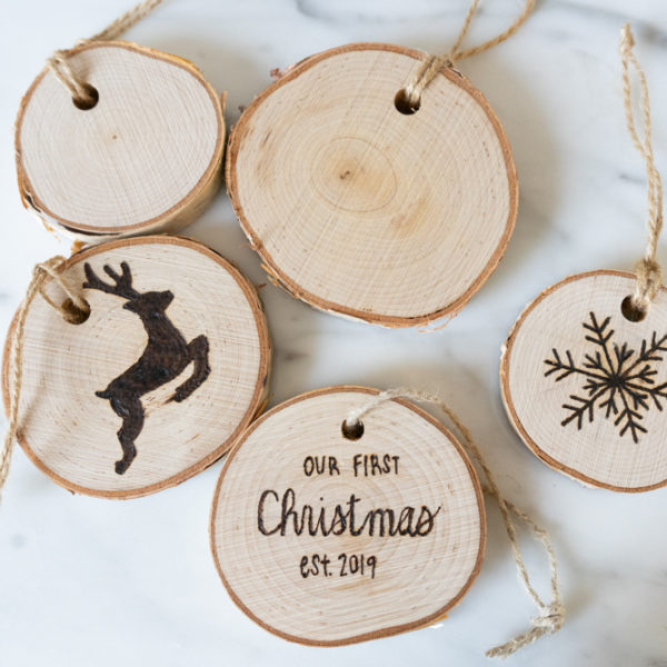 A Wood Burned Ornaments Materials Kit | The Crafter's Box