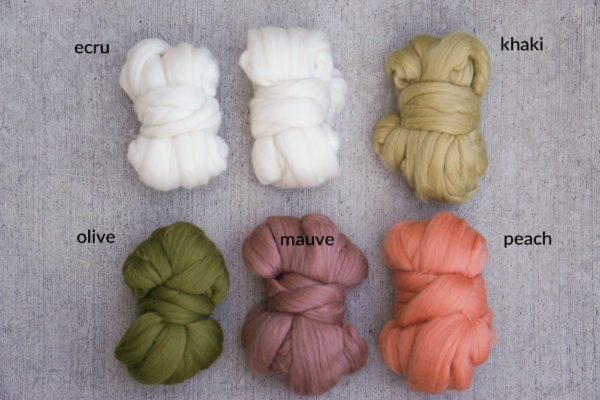 Merino top wool roving in our Charleston colorway | The Crafters Box