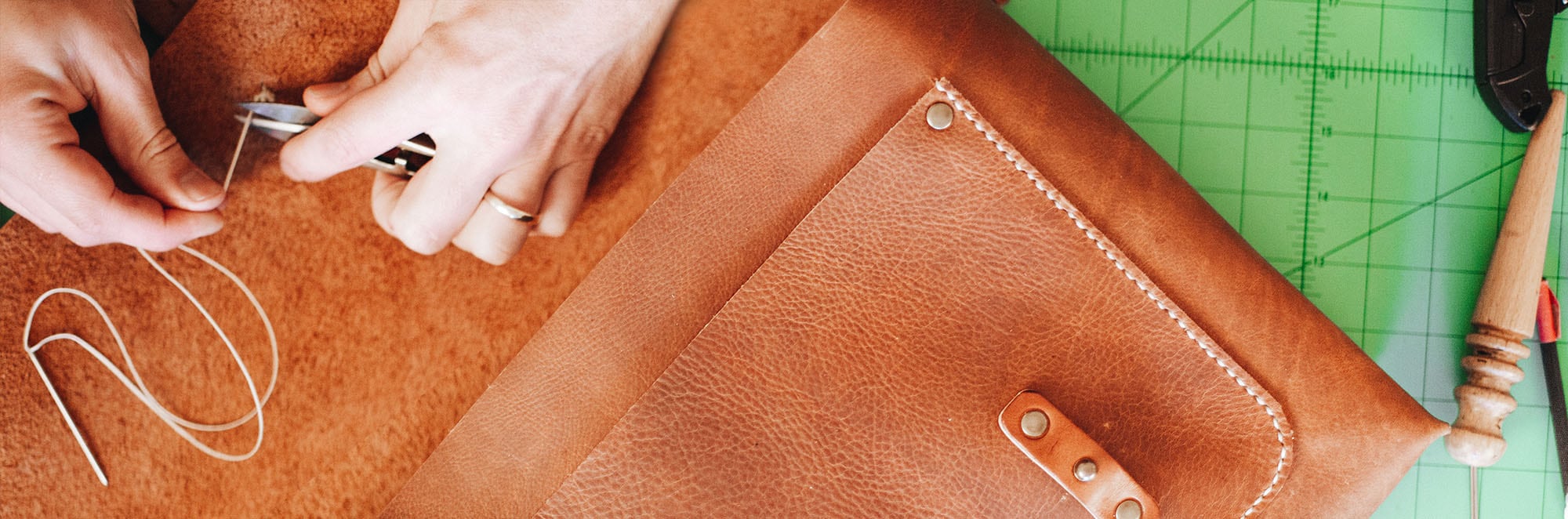 Leather Craftsmanship Workshop | Tyler Axtell, Bradley Mountain | The Crafter's Box