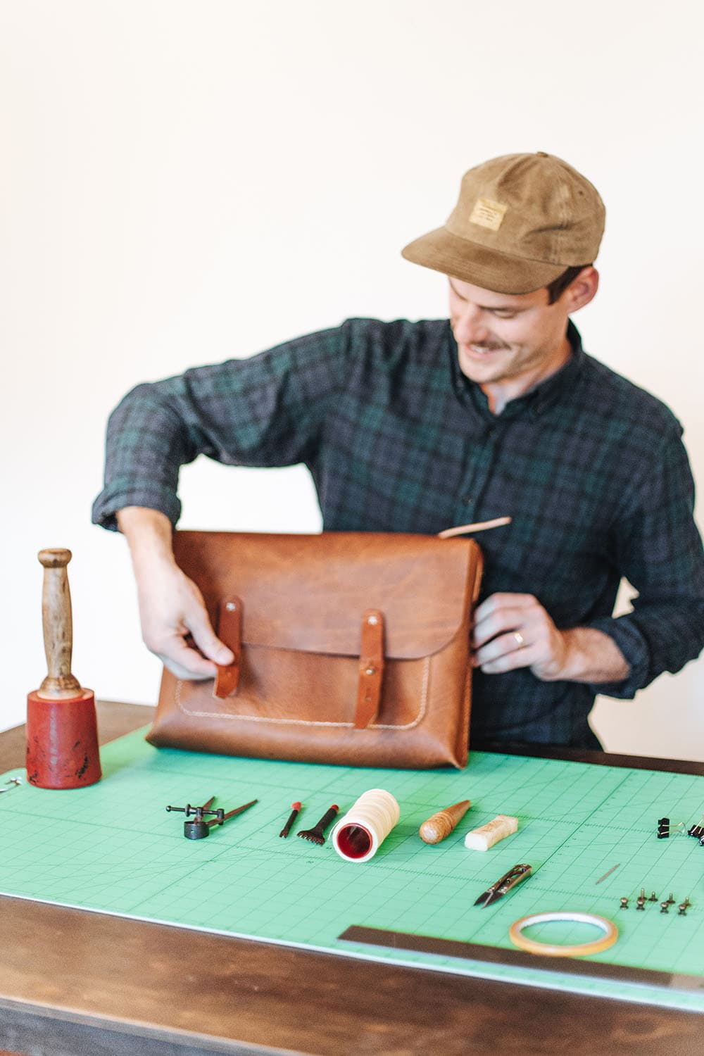 Leather Tote bag Making course — Badger House Leather