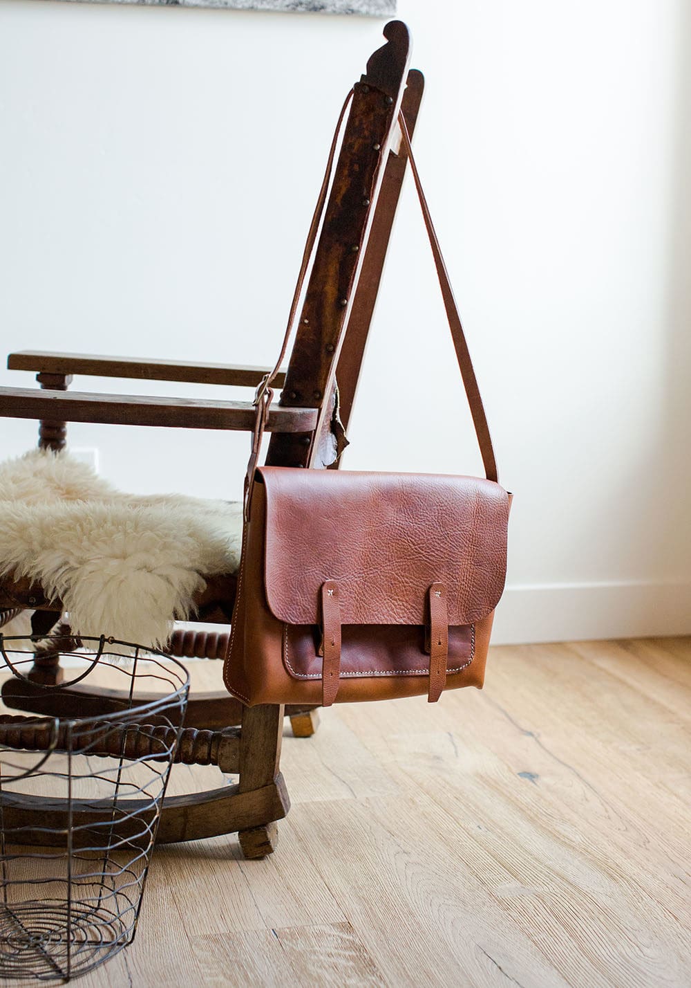 Leather & Canvas Portfolio Bag | The Crafter's Box