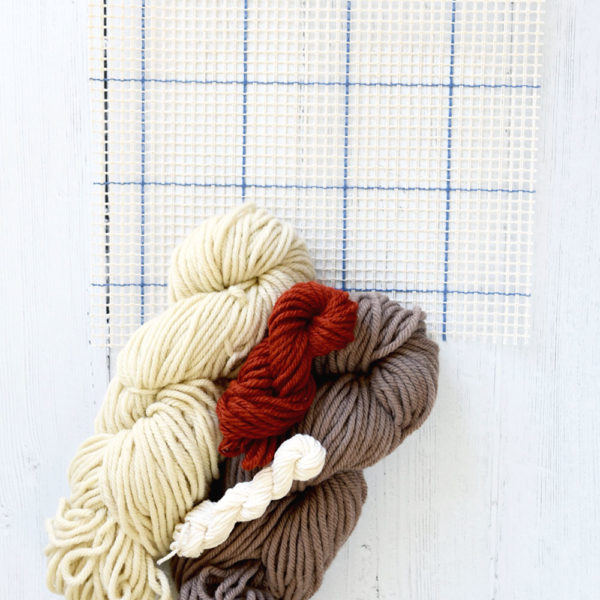 Cinnamon Trivet Materials Kit | Locker Hooking | Lindsey Campbell