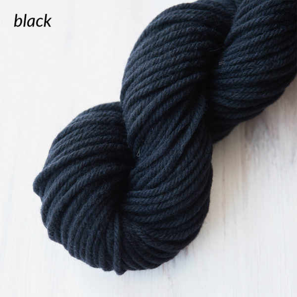 Black | Wool Yarn Single Skeins | The Crafter's Box
