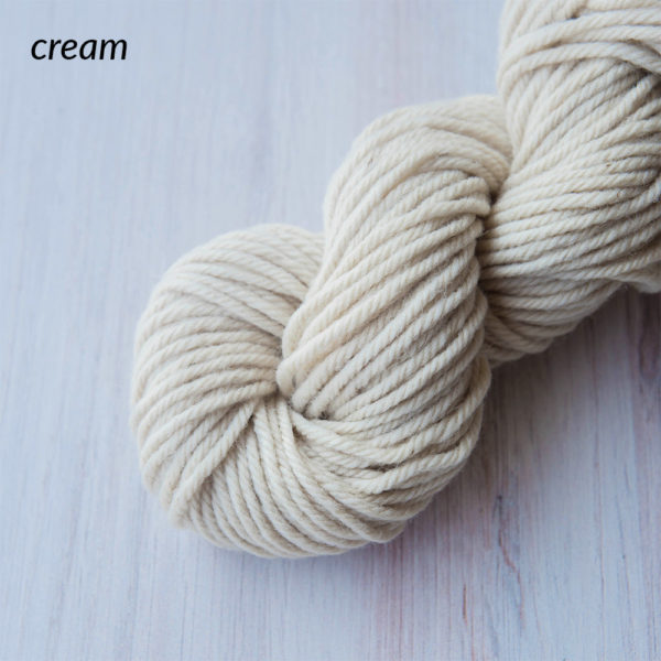 Cream | Wool Yarn Single Skeins | The Crafter's Box