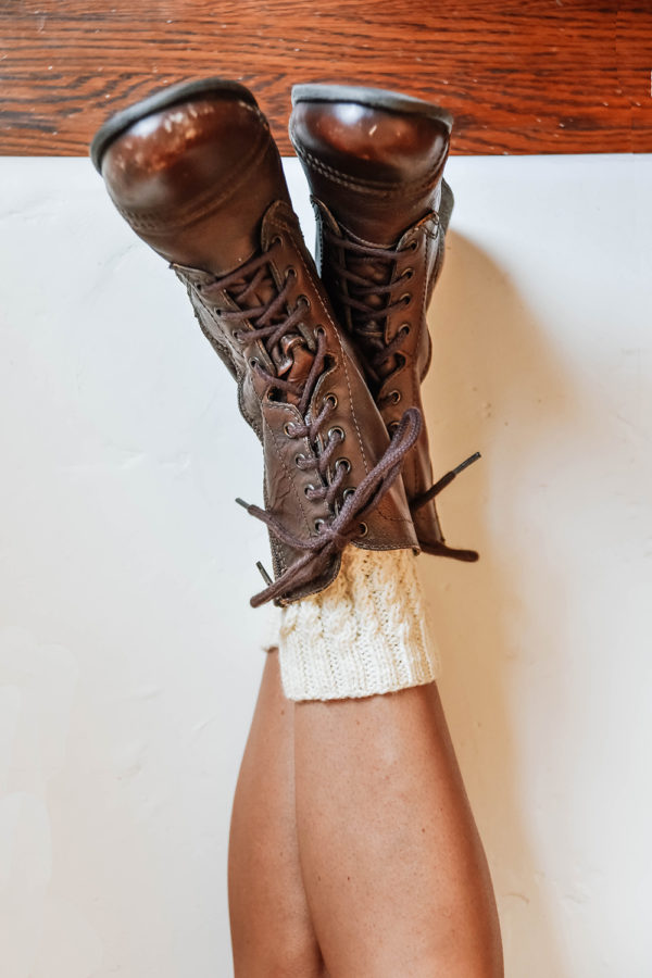 Cozy Knit Cabled Socks | Boot Cuffs & Leg Warmer | Ksenia Naidyon | Crafter's Box