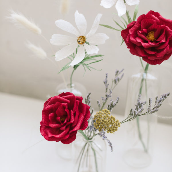 Crepe Paper Flowers: Rose & Cosmo Workshop