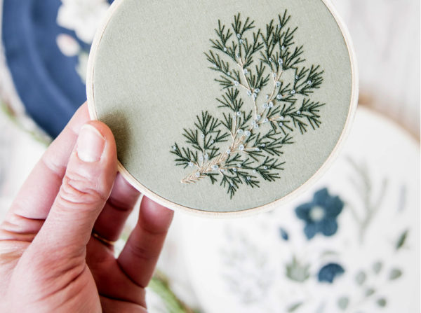 Woodland Botanical Embroidery | Katie Martin | The Crafter's Box