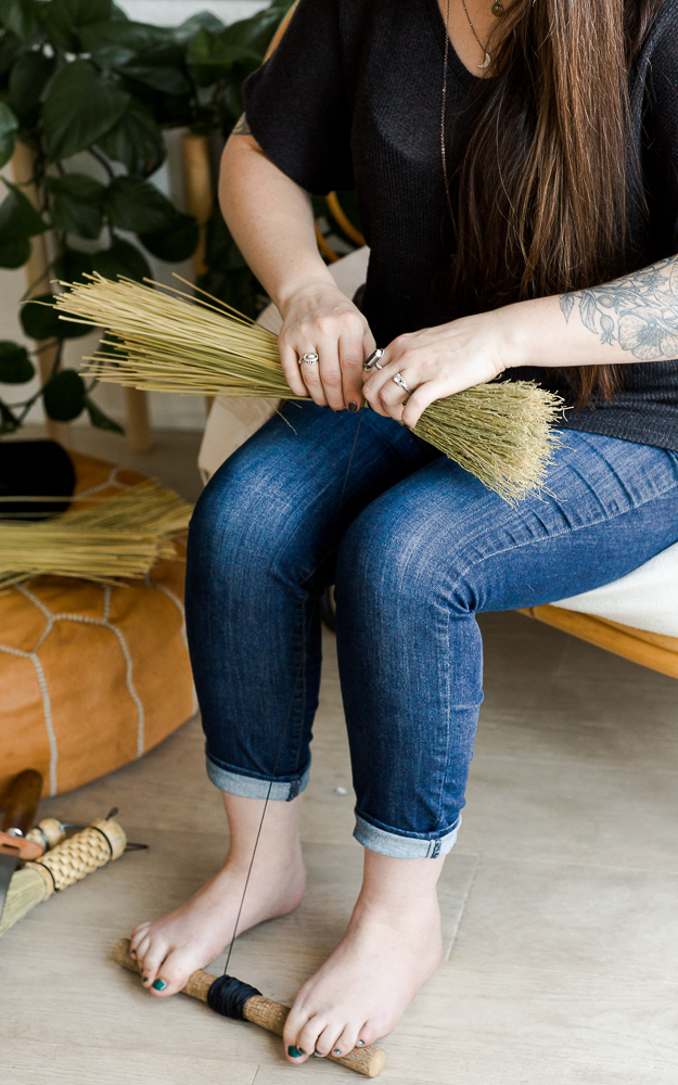 Broom Making: Naked Turkey Wing | Alyssa Blackwell | The Crafter's Box