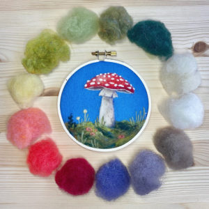Live Workshops | Painting With Wool: Needle Felted Woodland Toadstool with Dani Ives | Crafter