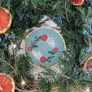 Live Workshop | Festive Embroidery: Winter Wreath with Katie Martin | Crafter