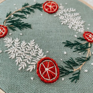 Live Workshop | Festive Embroidery: Winter Wreath with Katie Martin | Crafter