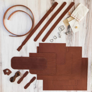 Leather Mini Tote Craft Kit | The Crafter's Box