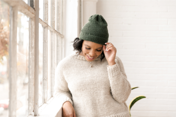 Cashmere Knit Beanie & Mittens | Jewell Washington The Crafter's Box