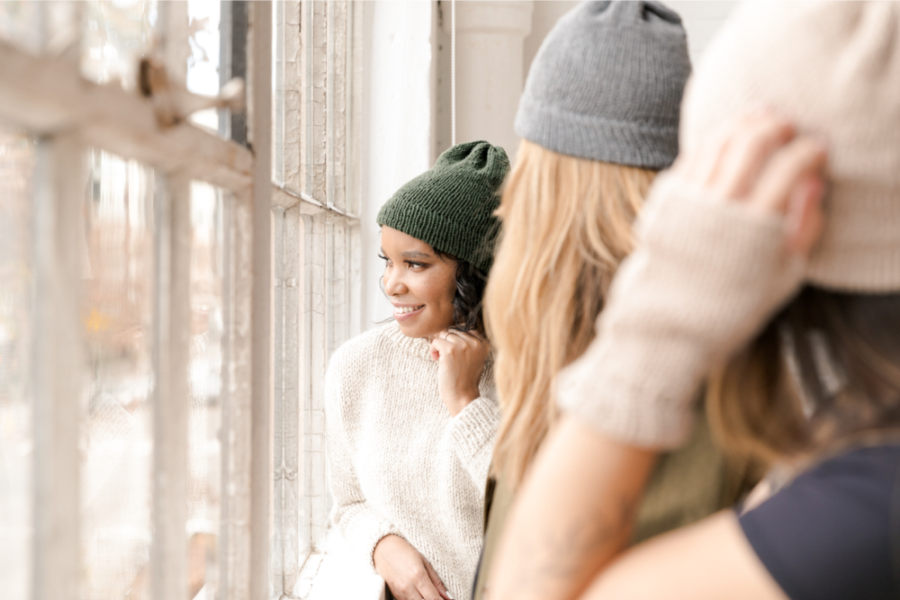 Cream Beanie with Louis Patch — Koehn & Koehn Jewelers