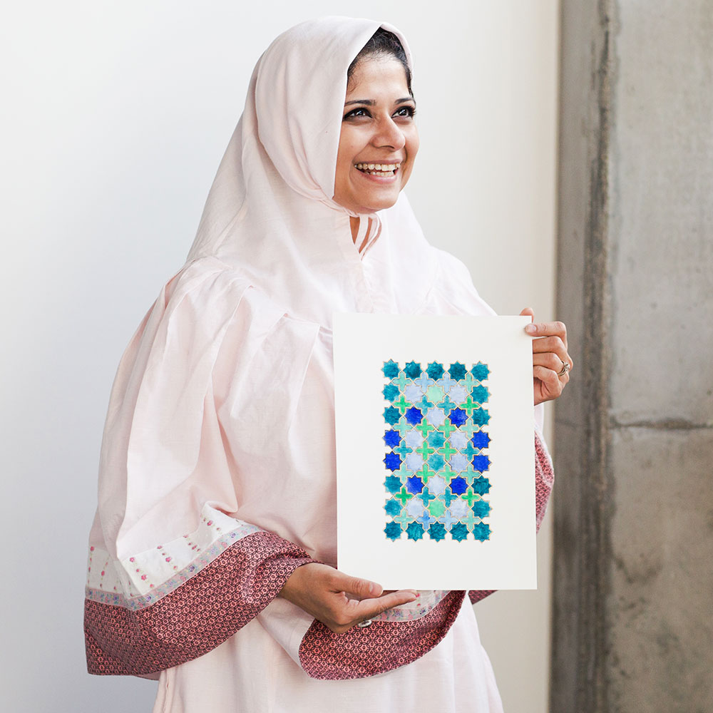 Eastern geometric Drawing & Painting | Zahra Ammar | The Crafter's Box