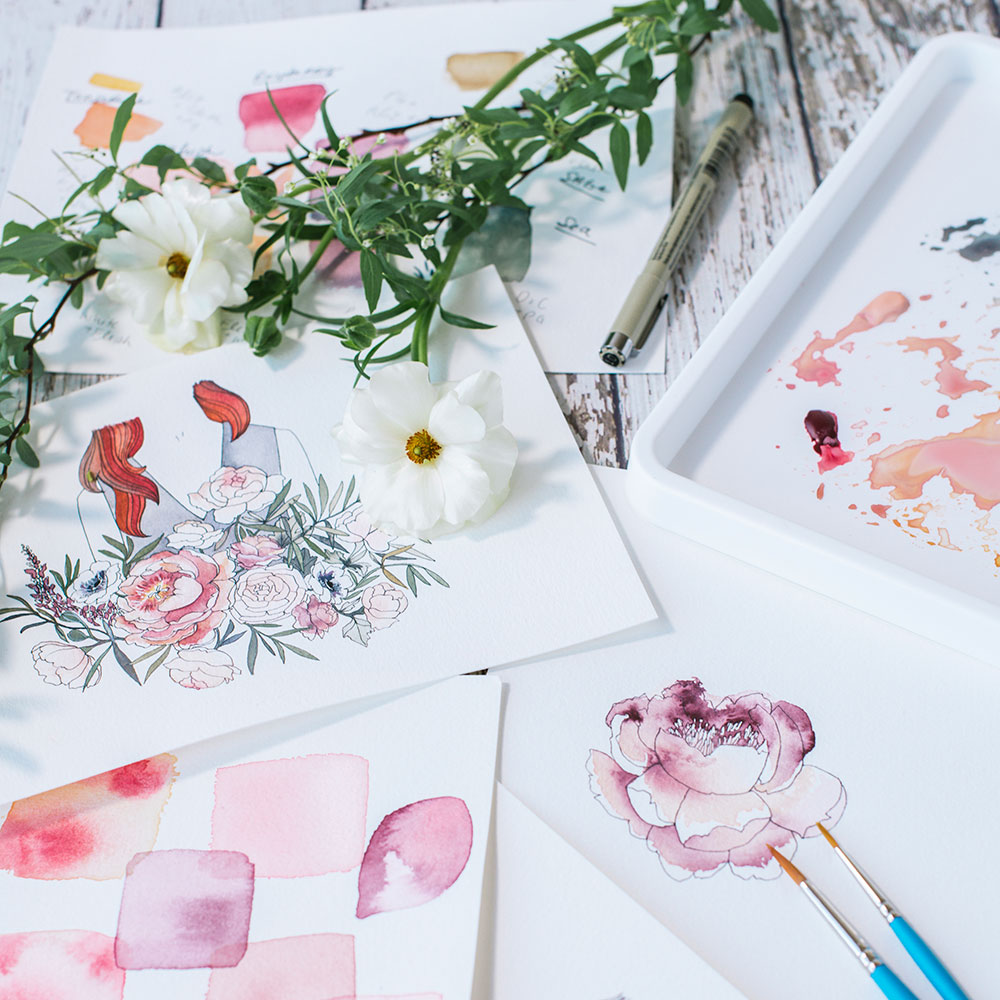 Watercolor & Gouache | Sarah Simon | The Crafter's Box