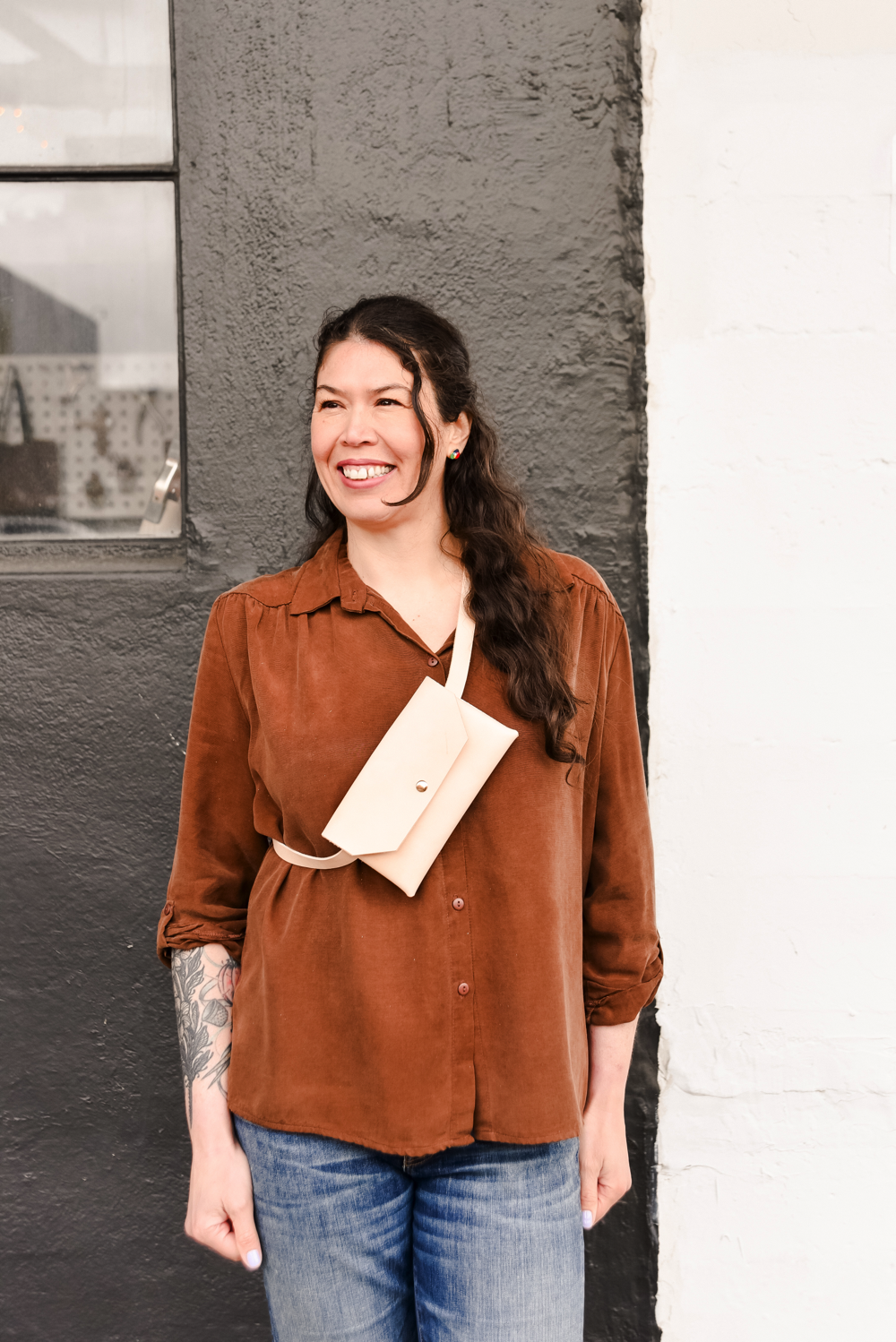 Leather Belt Bag | Ellie Lum | The Crafter's Box