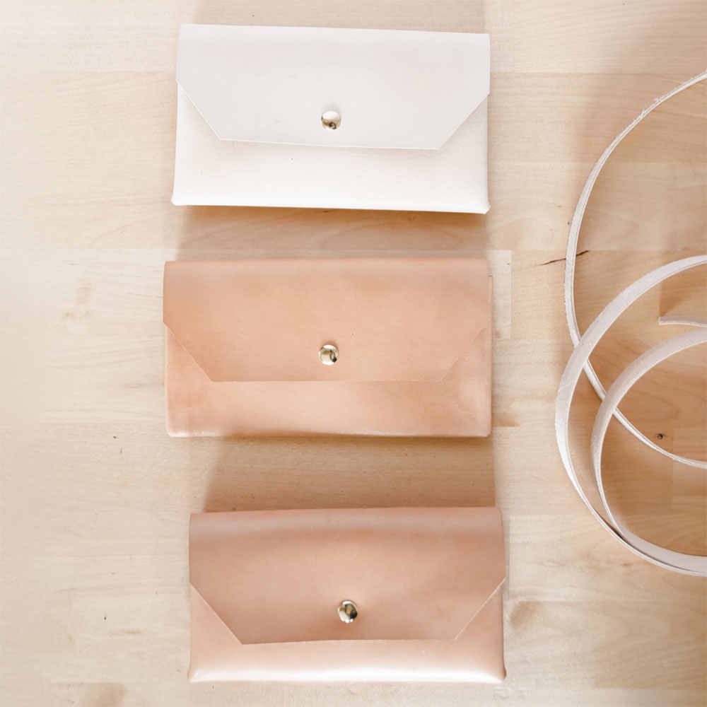 Tan Leather Belt Bag Kit & Video, The Crafter's Box