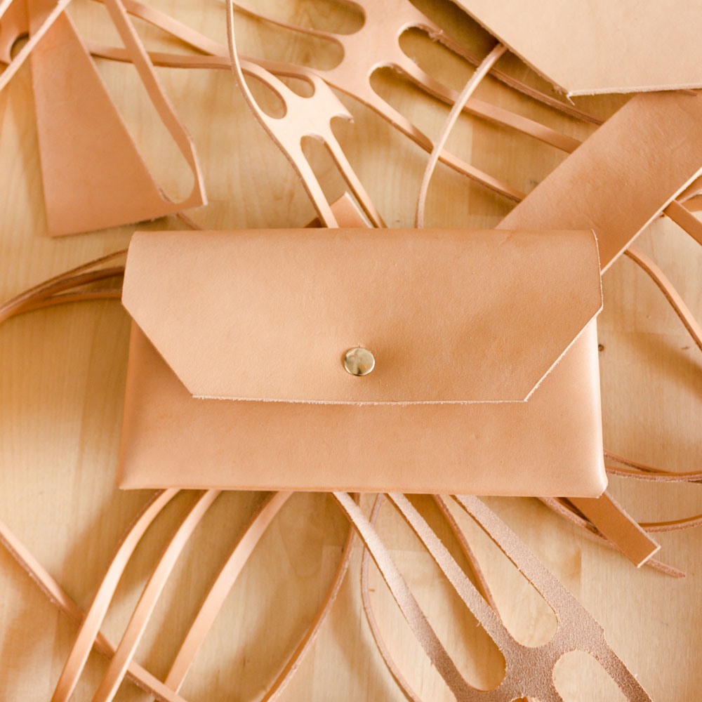 Tan Leather Belt Bag Kit & Video, The Crafter's Box