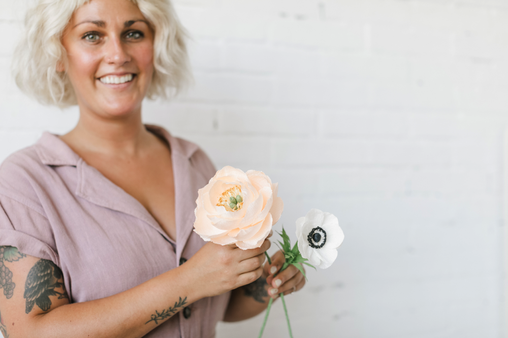 Crepe Paper Flowers | Sandra Gaestel | The Crafter's Box