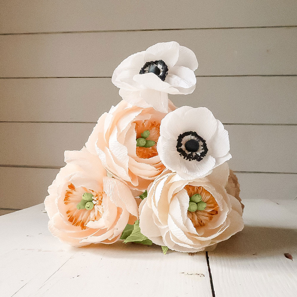 Crepe Paper Flowers | Sandra Gaestel | The Crafter's Box