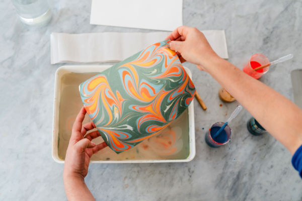 Paper Marbling | Natalie Stopka | The Crafter's Box