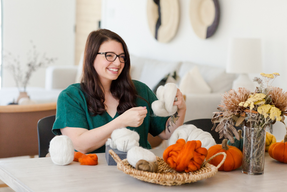 Wool Felted Pumpkins | Dani Ives | The Crafter's Box