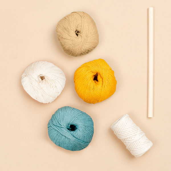 color block art weaving yarn - alternative colors and materials