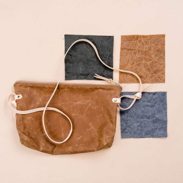 Waxed Canvas & Leather Crossbody Materials Kit