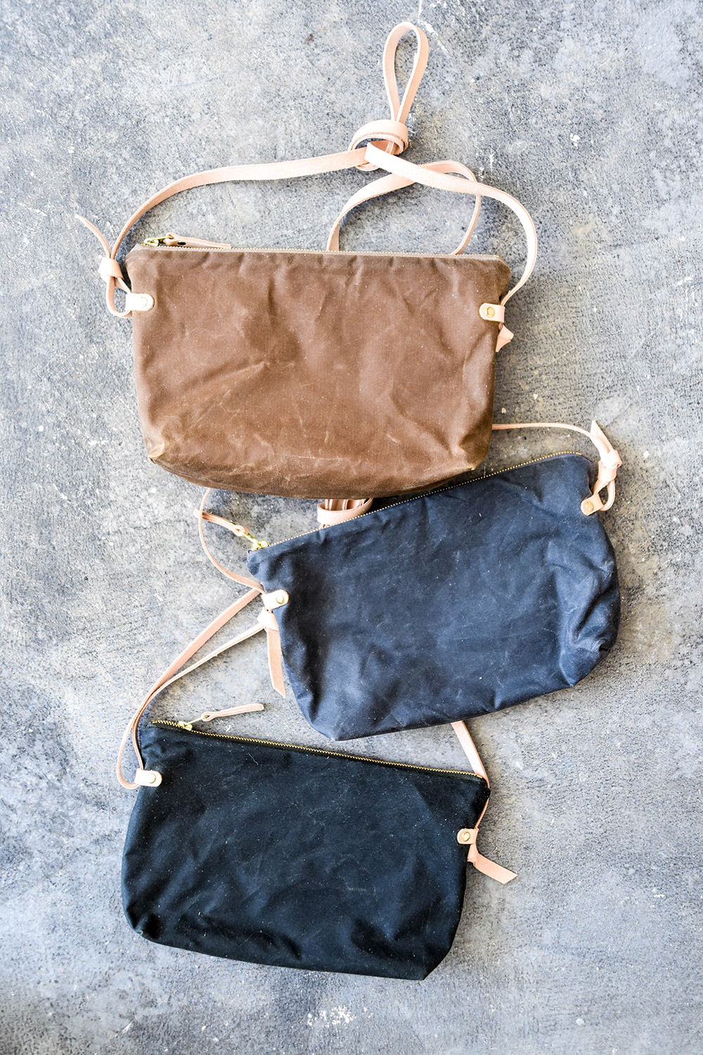 Waxed Canvas Crossbody Bag