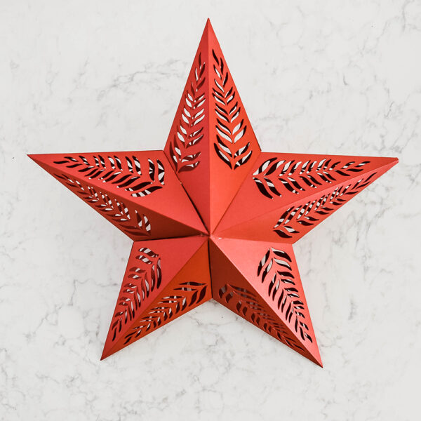 Red (Estrella) paper star lantern