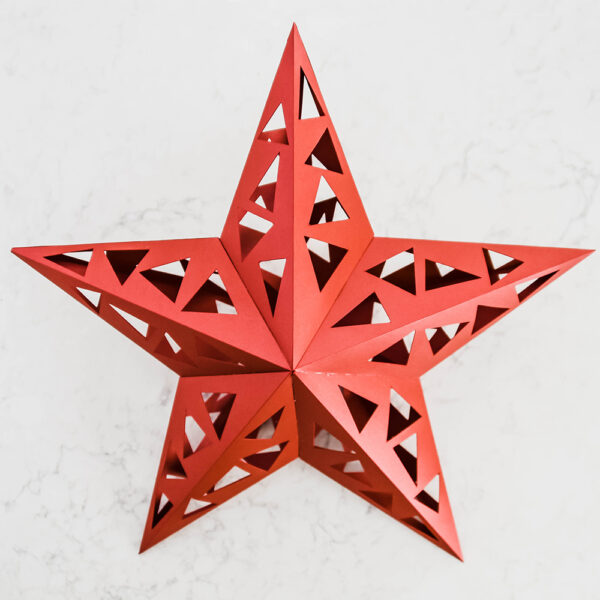 Red (Estrella) paper star lantern