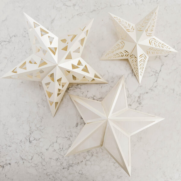 White (etoile) paper star lanterns