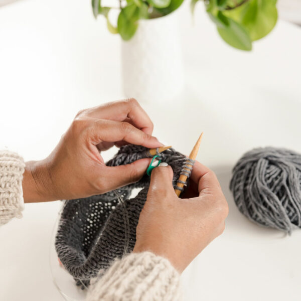 cashmere knit beanie & mittens